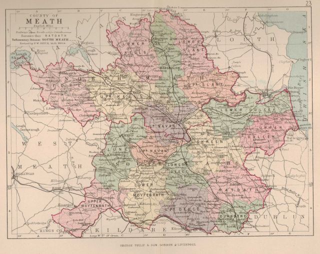Map Of County Meath Showing Towns Navan Historical Society - The Baronies Of Meath Map Of County Meath Showing Towns Navan Historical Society - The Baronies Of Meath