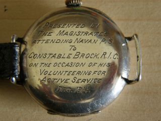 brock watch inscription